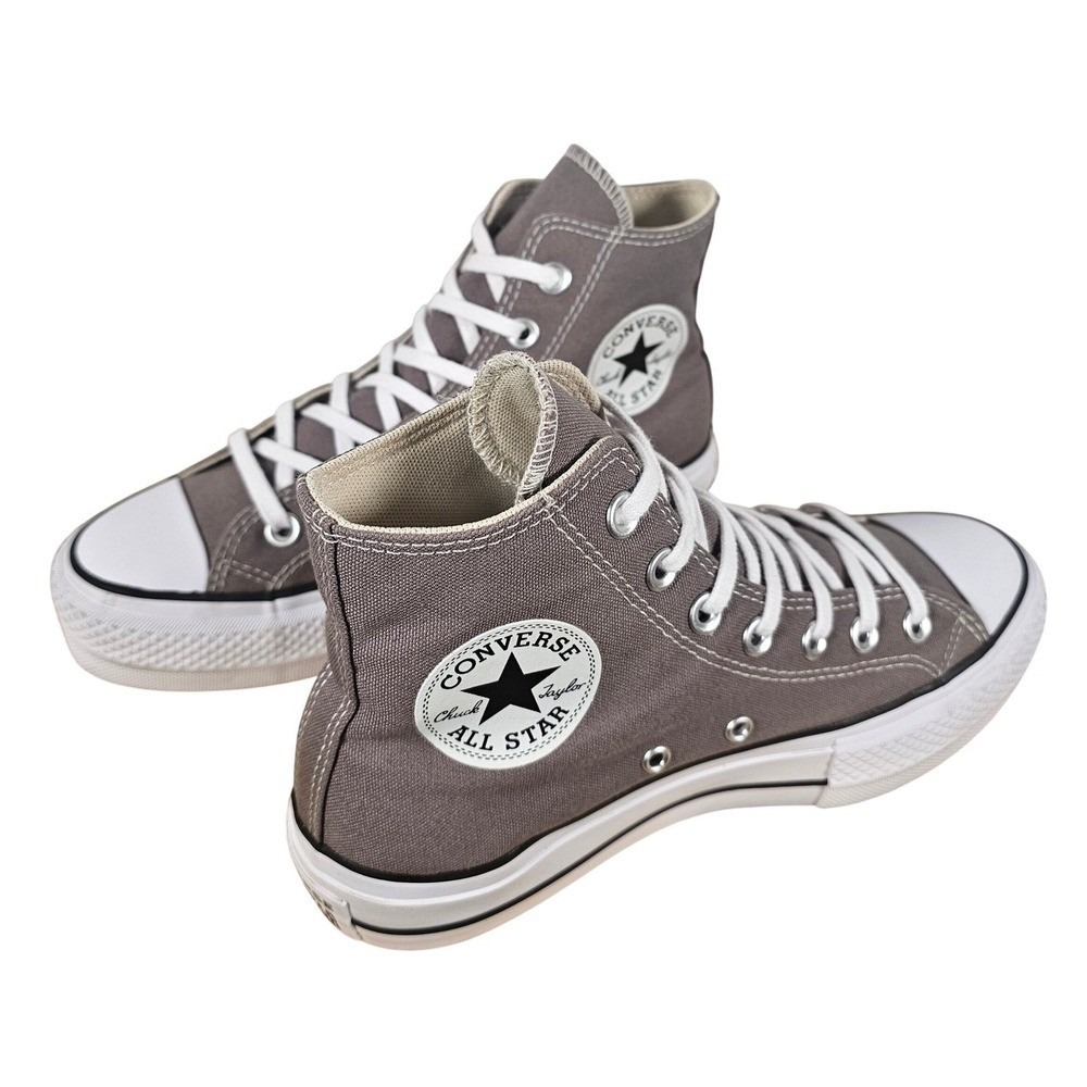 Converse Chuck Taylor All Star Lift High Canvas Sneakers Pure Pumice WM Sz 6.5
